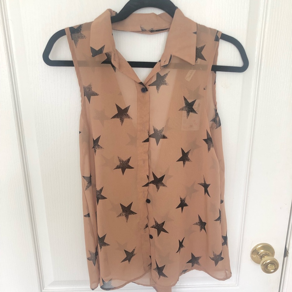 Star Print Blouse